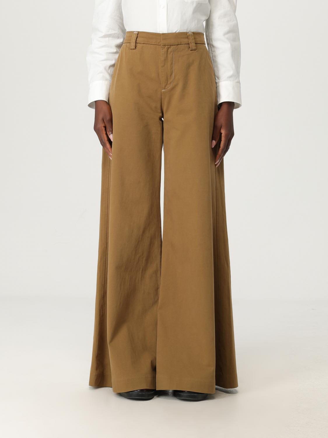 7 For All Mankind Willow Trousers In Brown