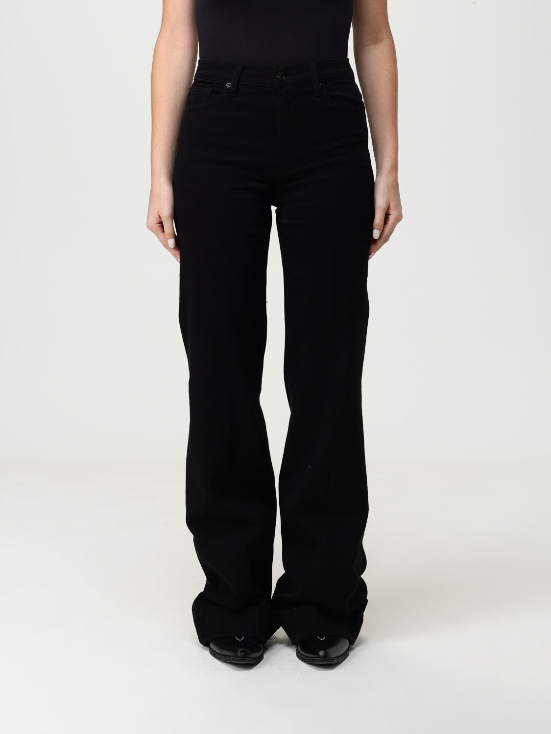 7 For All Mankind Jeans  Woman Color Denim In Blue
