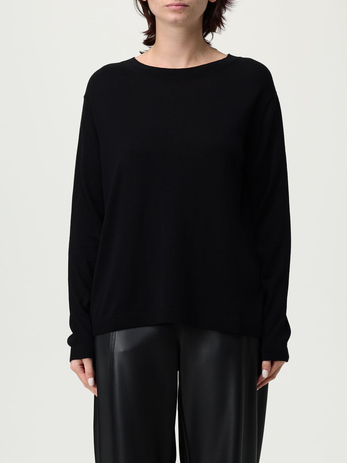 Mm Max Mara Sweater  Woman Color Black In Black