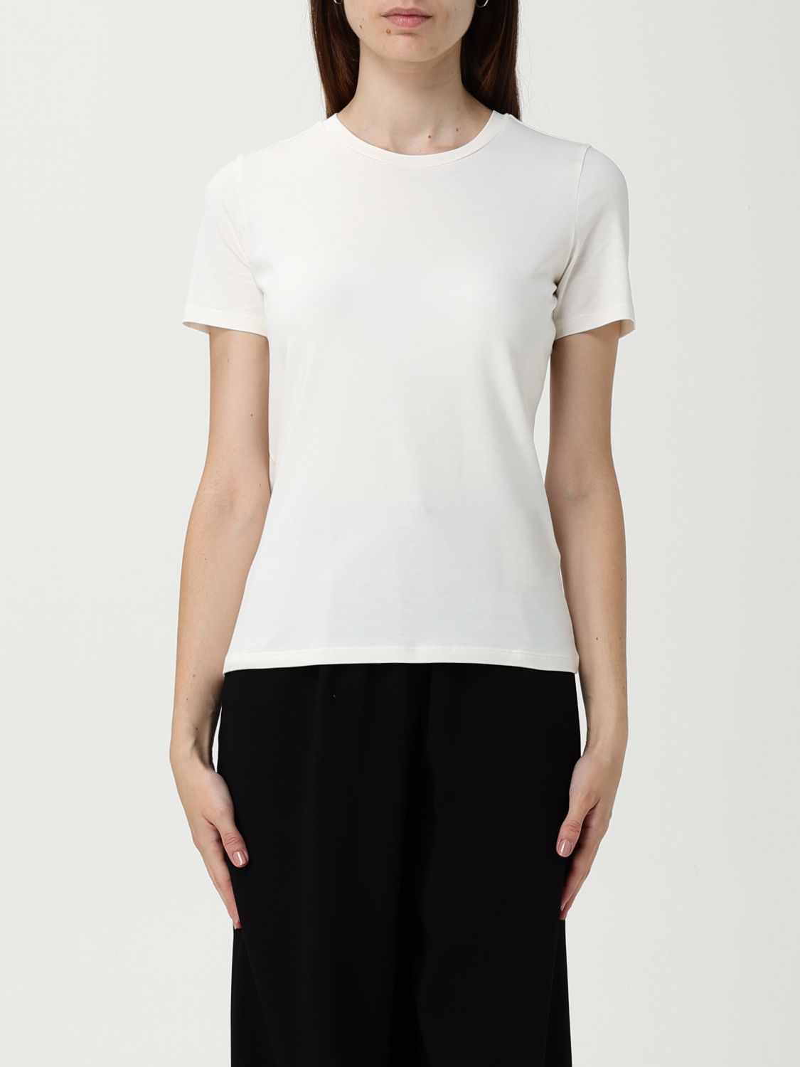 Mm Max Mara T-shirt Woman Color White In White