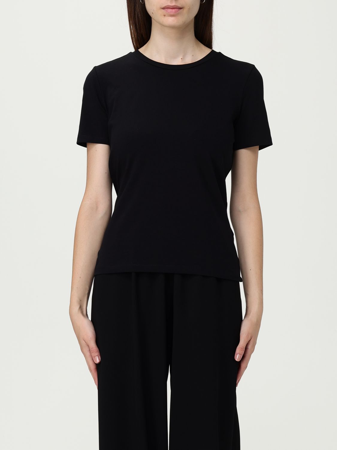 Mm Max Mara T-shirt Woman Color Black In Black