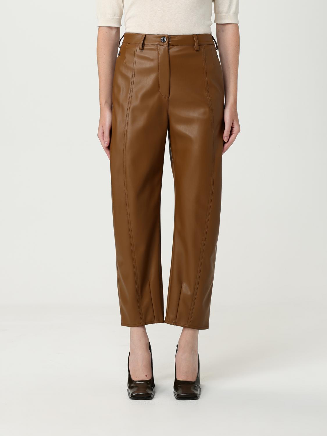 Mm Max Mara Pants  Woman Color Brown In Brown