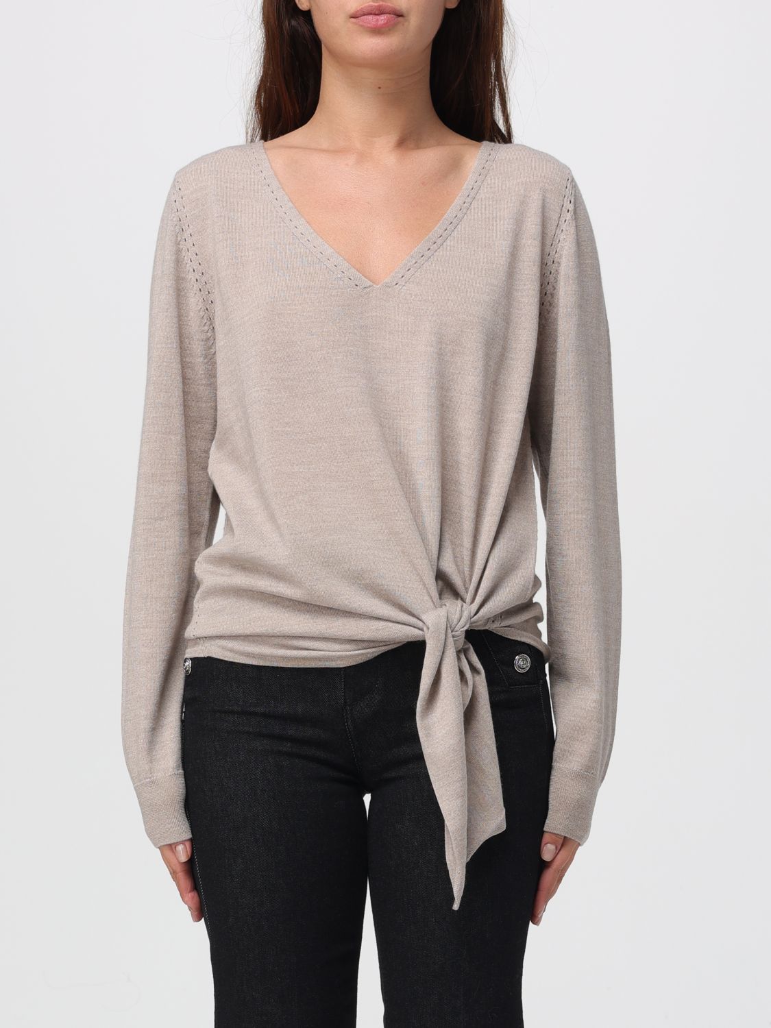 Liu •jo Sweater Liu Jo Woman Color Dove Grey In Gray