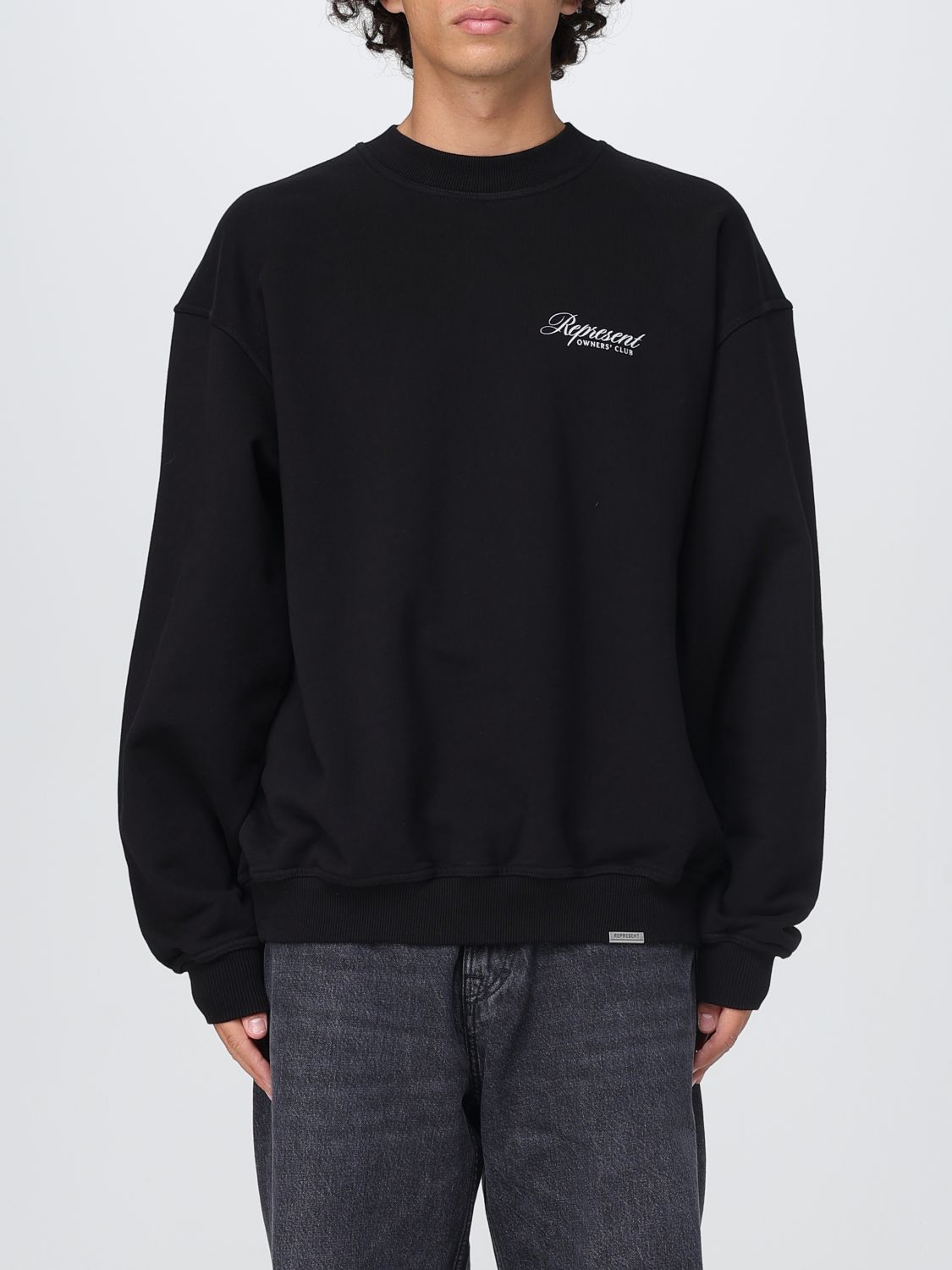 Represent Gc Owners Club Script Sweater In Black
