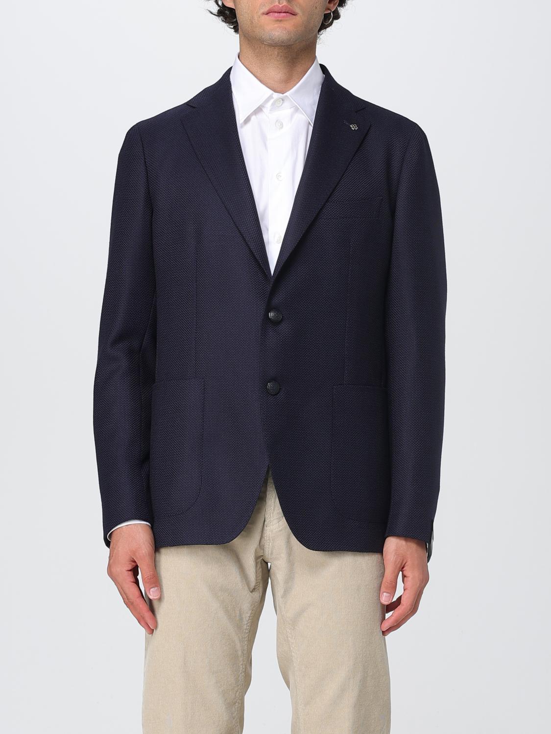 Tagliatore Single-breasted Corduroy Blazer In Blue