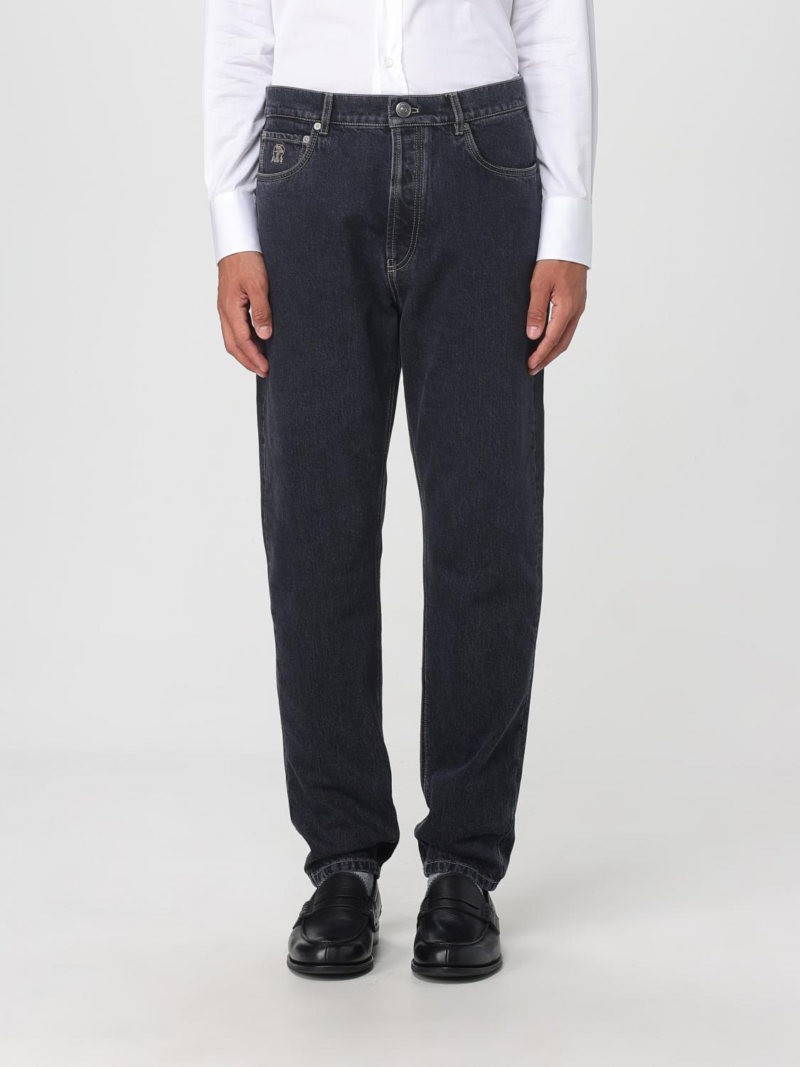 Brunello Cucinelli Jeans Men Color Denim In Blue