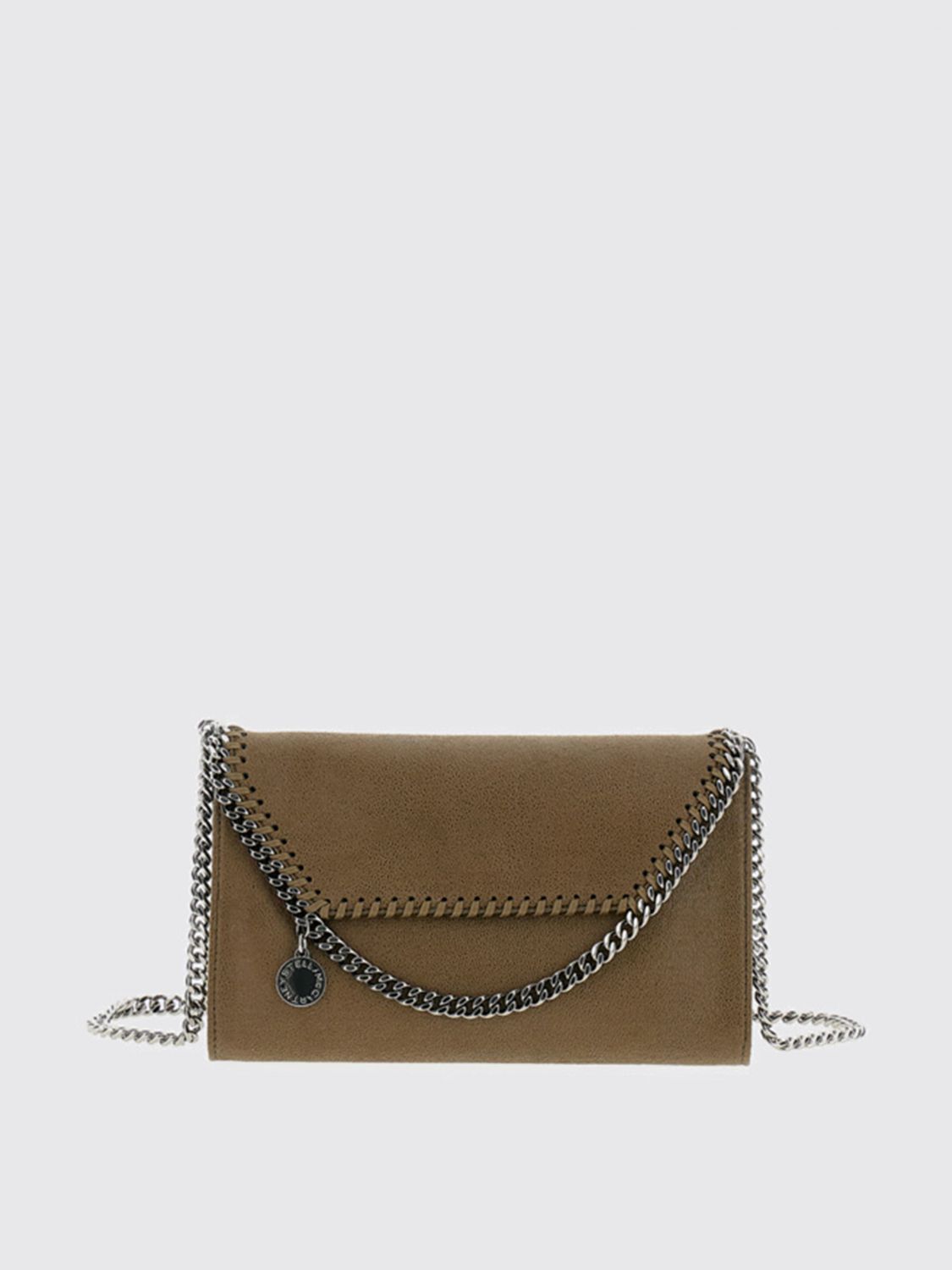 Stella Mccartney Falabella Shaggy Shoulder Bag In Green