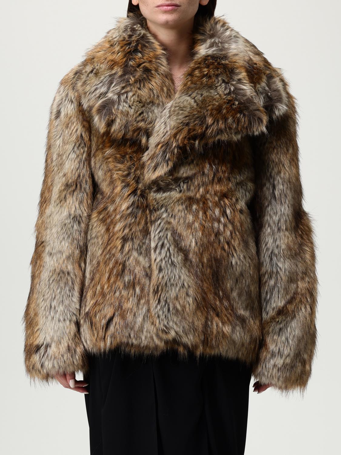 Mm6 Maison Margiela Mm6 By Maison Margiela Brown Acrylic Jacket In Neutral
