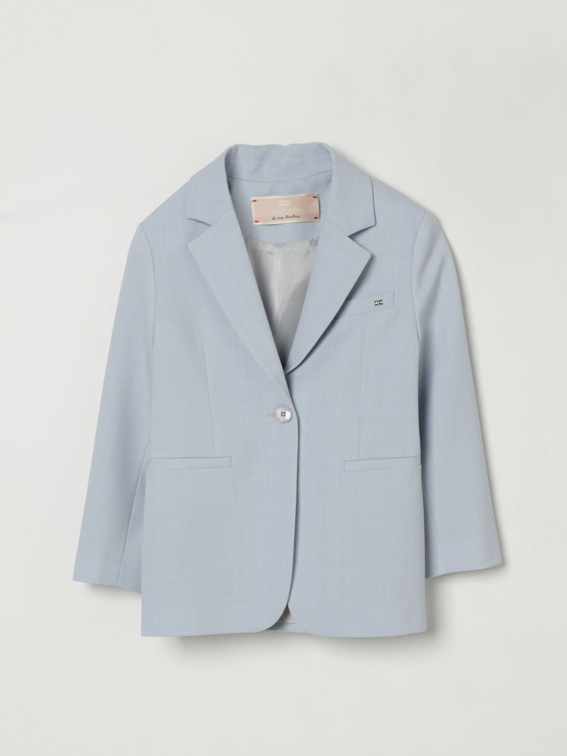 Elisabetta Franchi La Mia Bambina Blazer Kids Color Gnawed Blue In Blue
