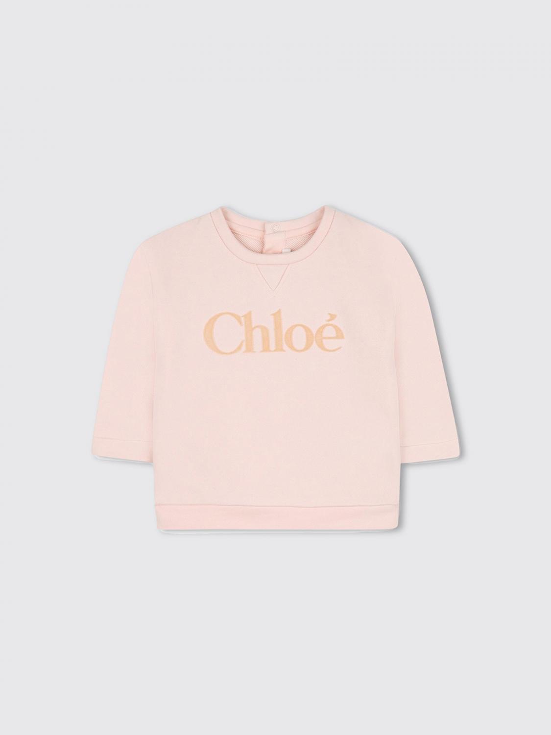 Chloé Sweater Kids Color Pink In Animal Print