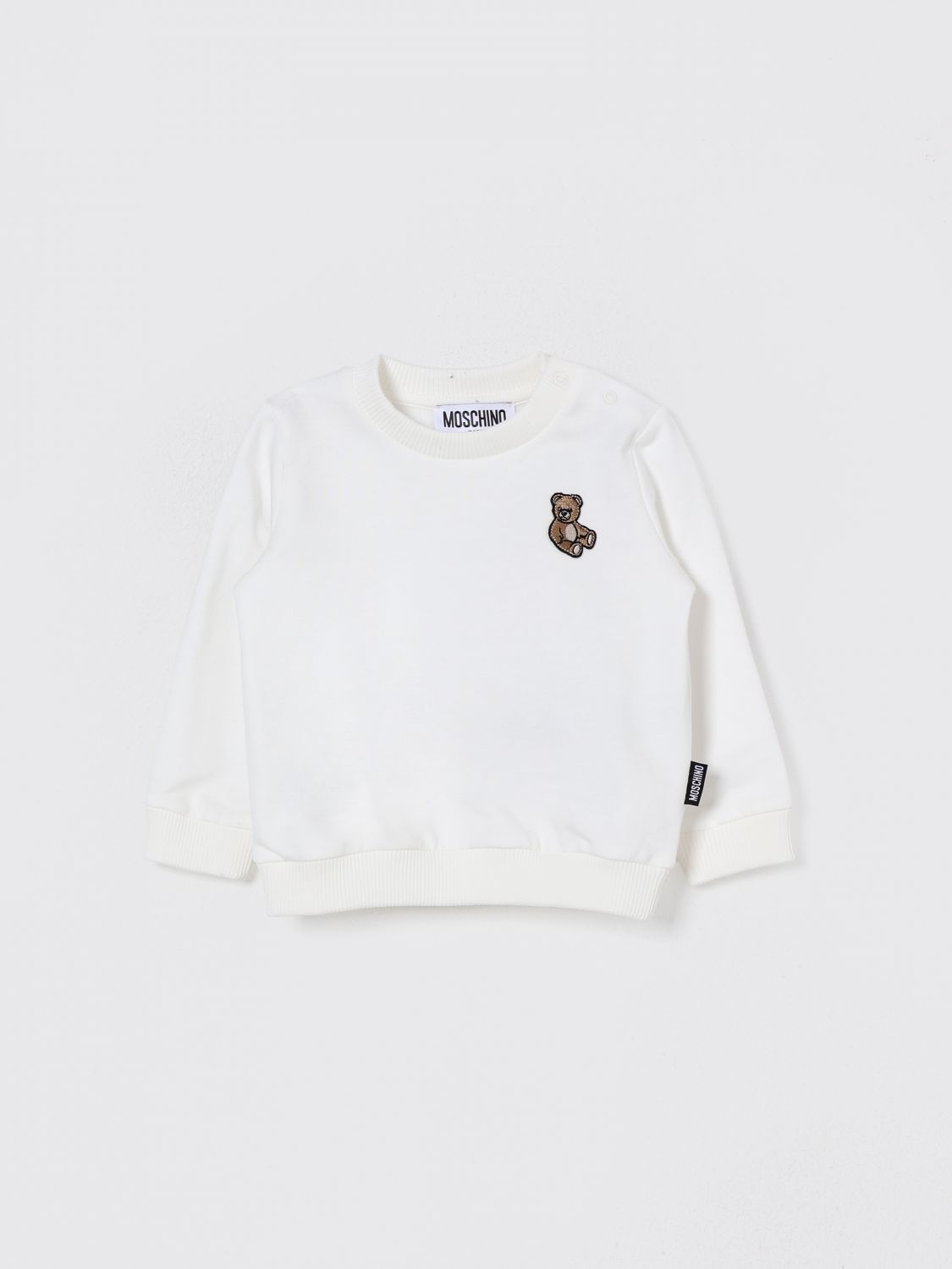 Moschino Babies' Sweater Kids Color White
