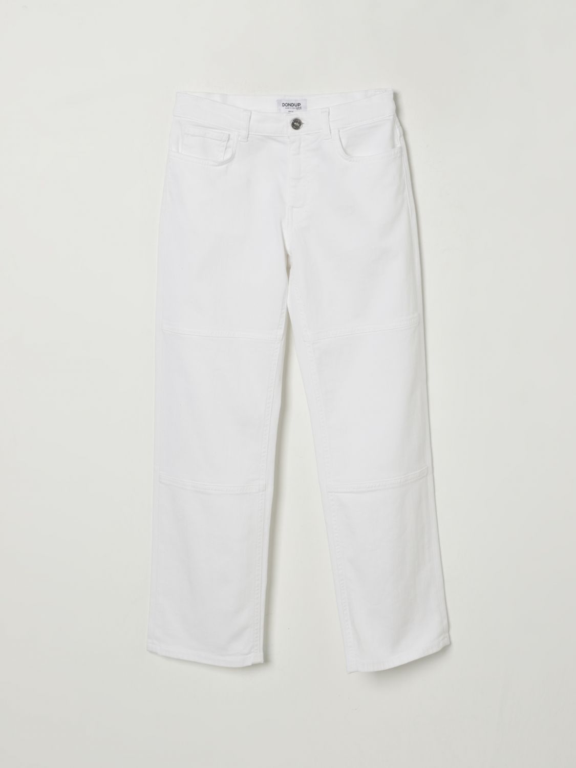 Dondup Panelled Trousers In White