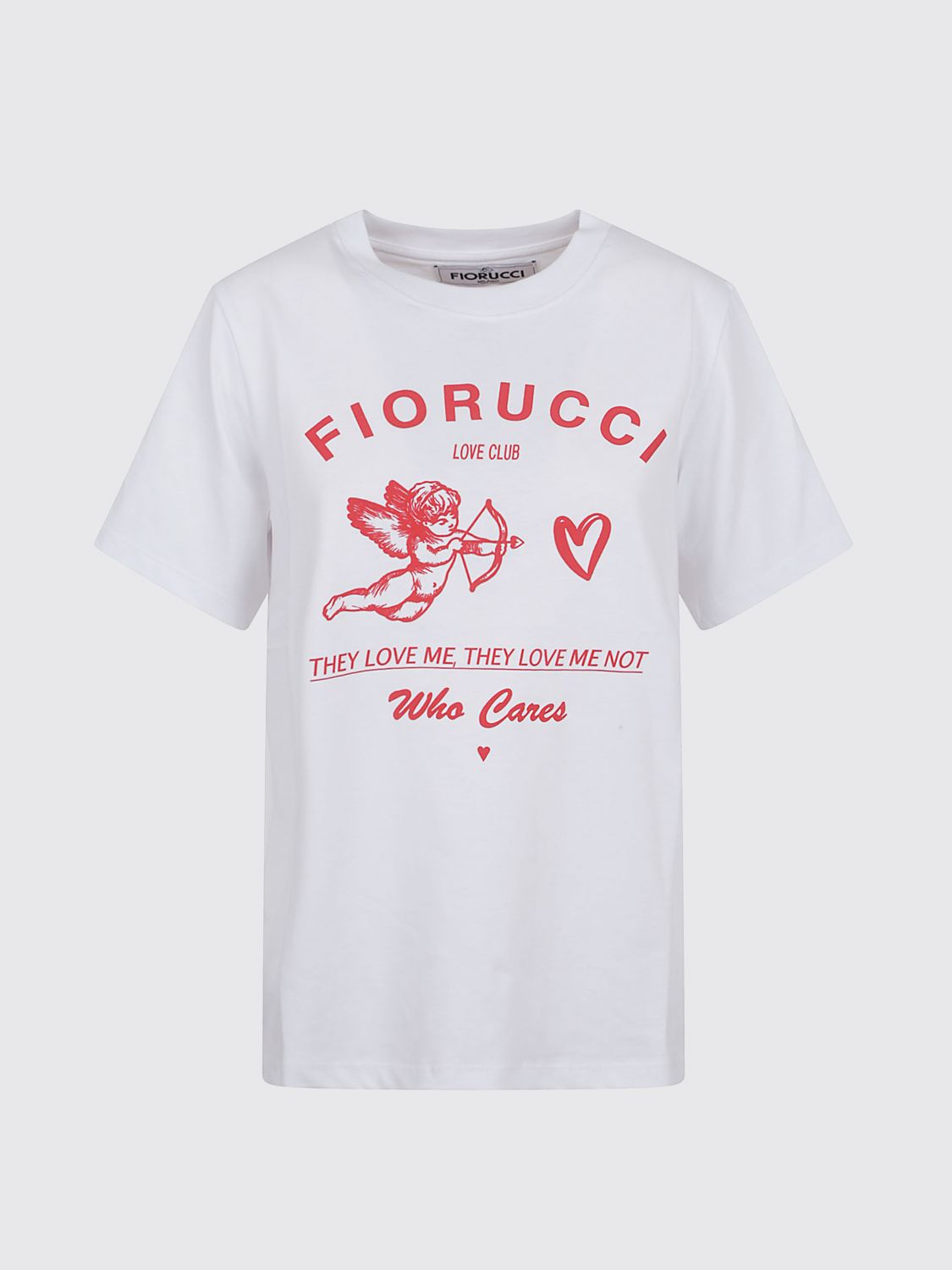 Fiorucci Print Regular Fit T-shirt In White