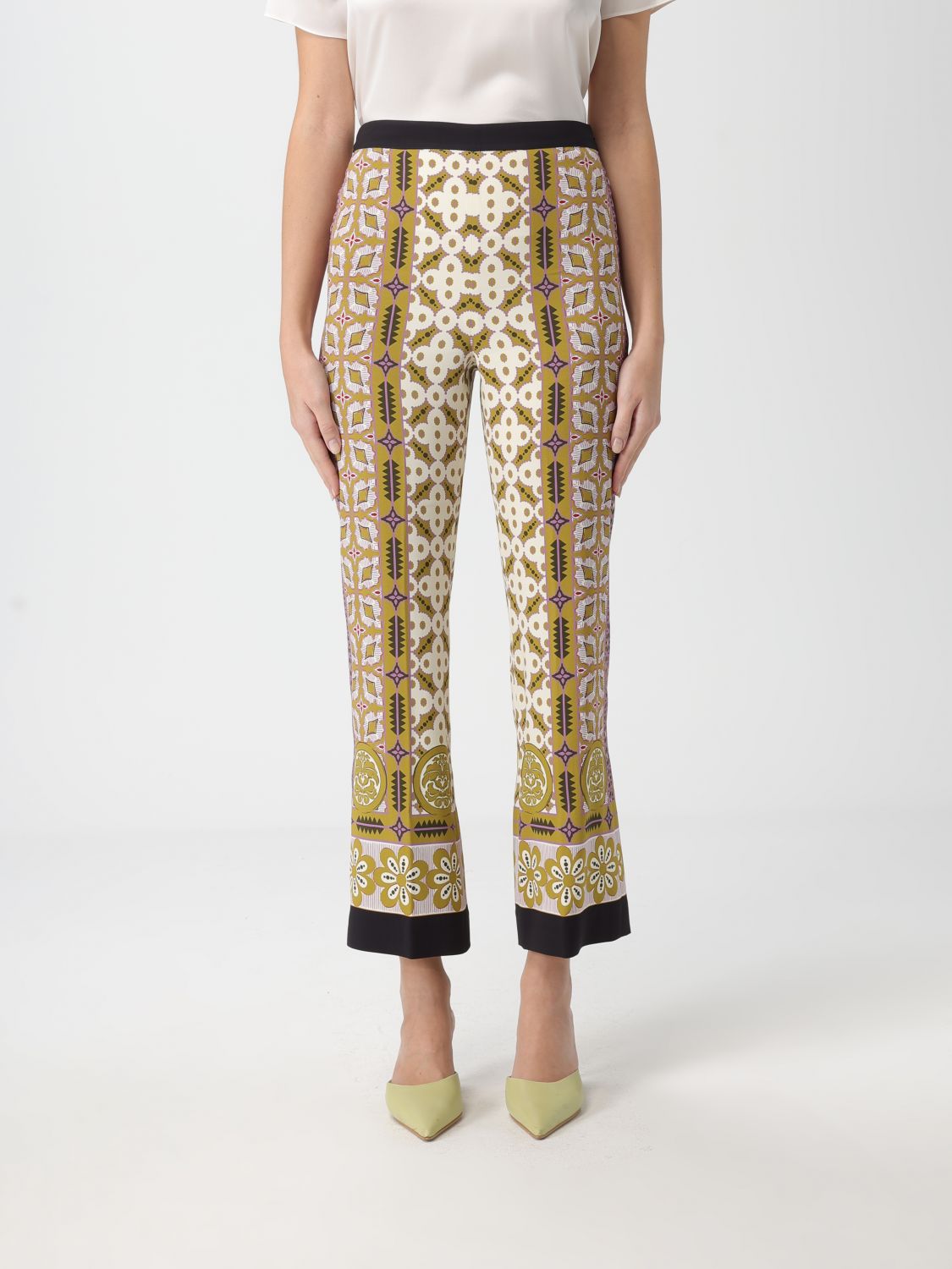 La Doublej Printed Straight Pants In Multi