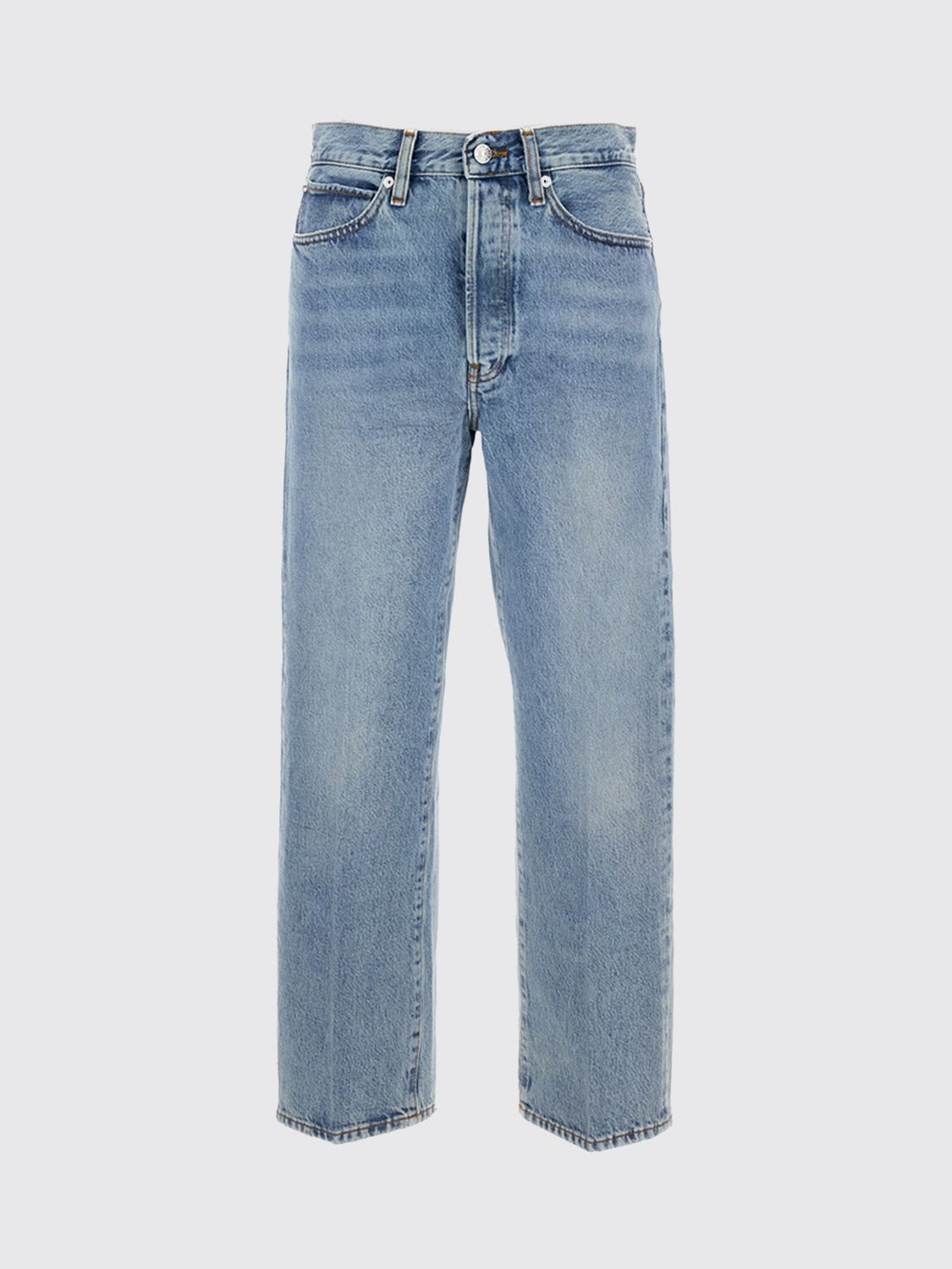 Frame The Vertical Crop Jeans In Blue