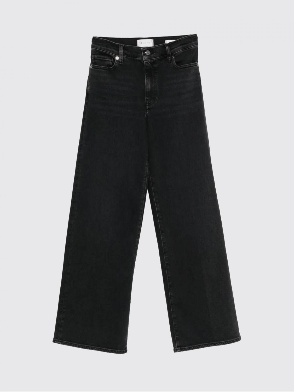 Frame High-waisted Jeans In Black