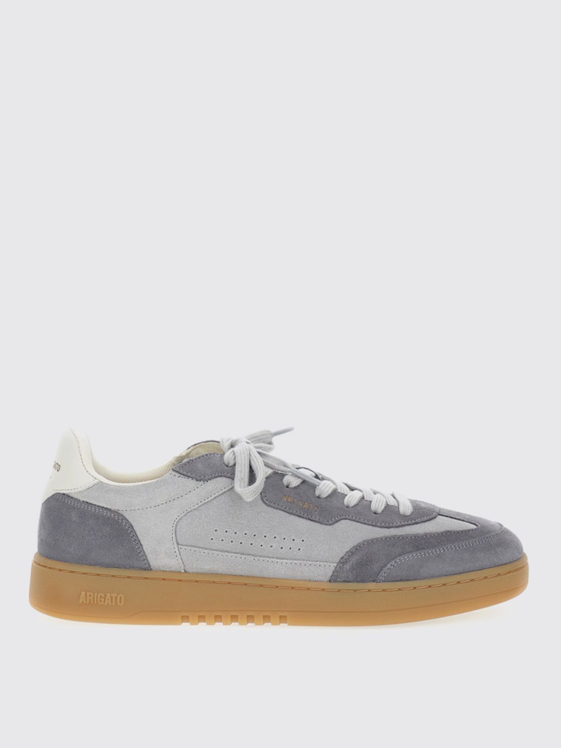 Axel Arigato Leather And Suede Sneakers With Embossed Logo In Gray