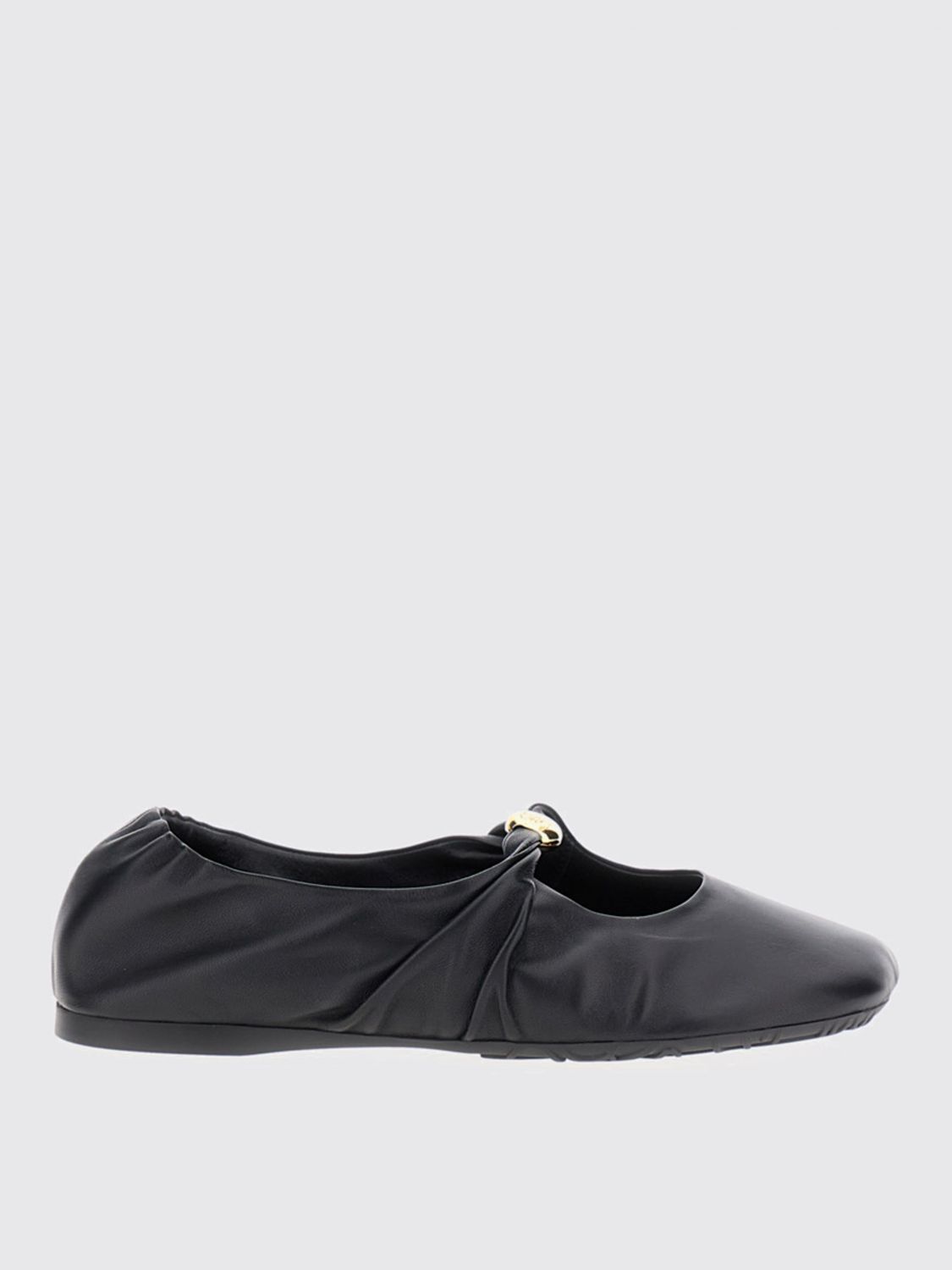 Loewe Women Pebble Ballerina In Nappa Leather In Black