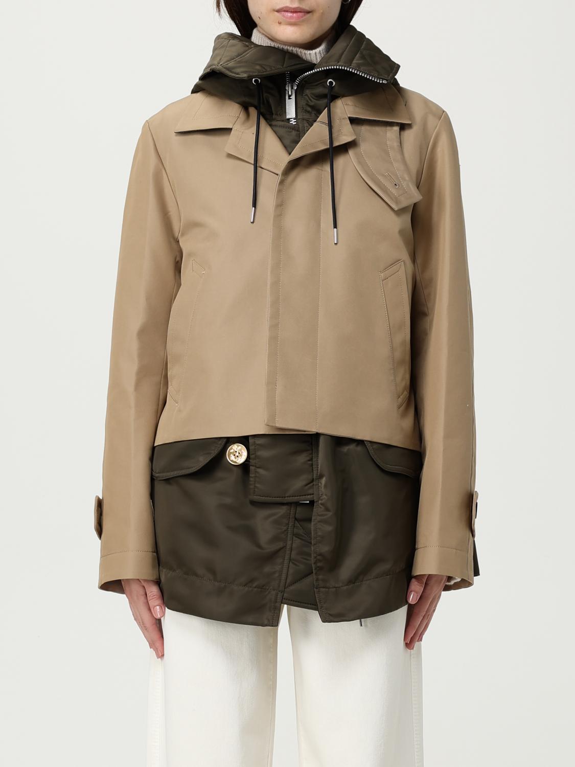 Sacai Long Sleeve Casual Jacket In Neutral