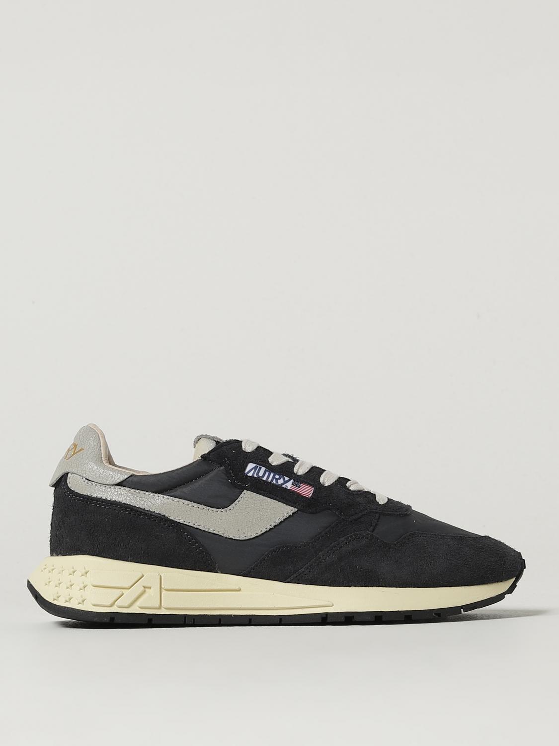 Autry Panelled Suede Sneakers In White