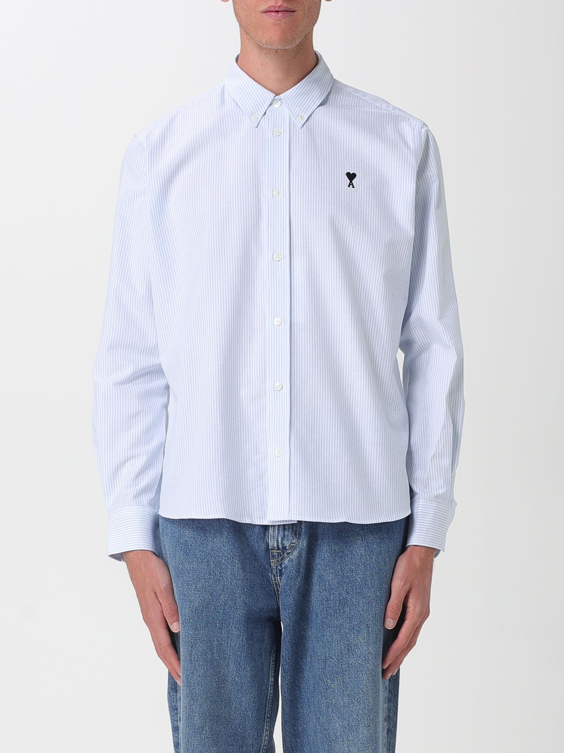 Ami Alexandre Mattiussi Shirt Ami Paris Men Color Blue In White