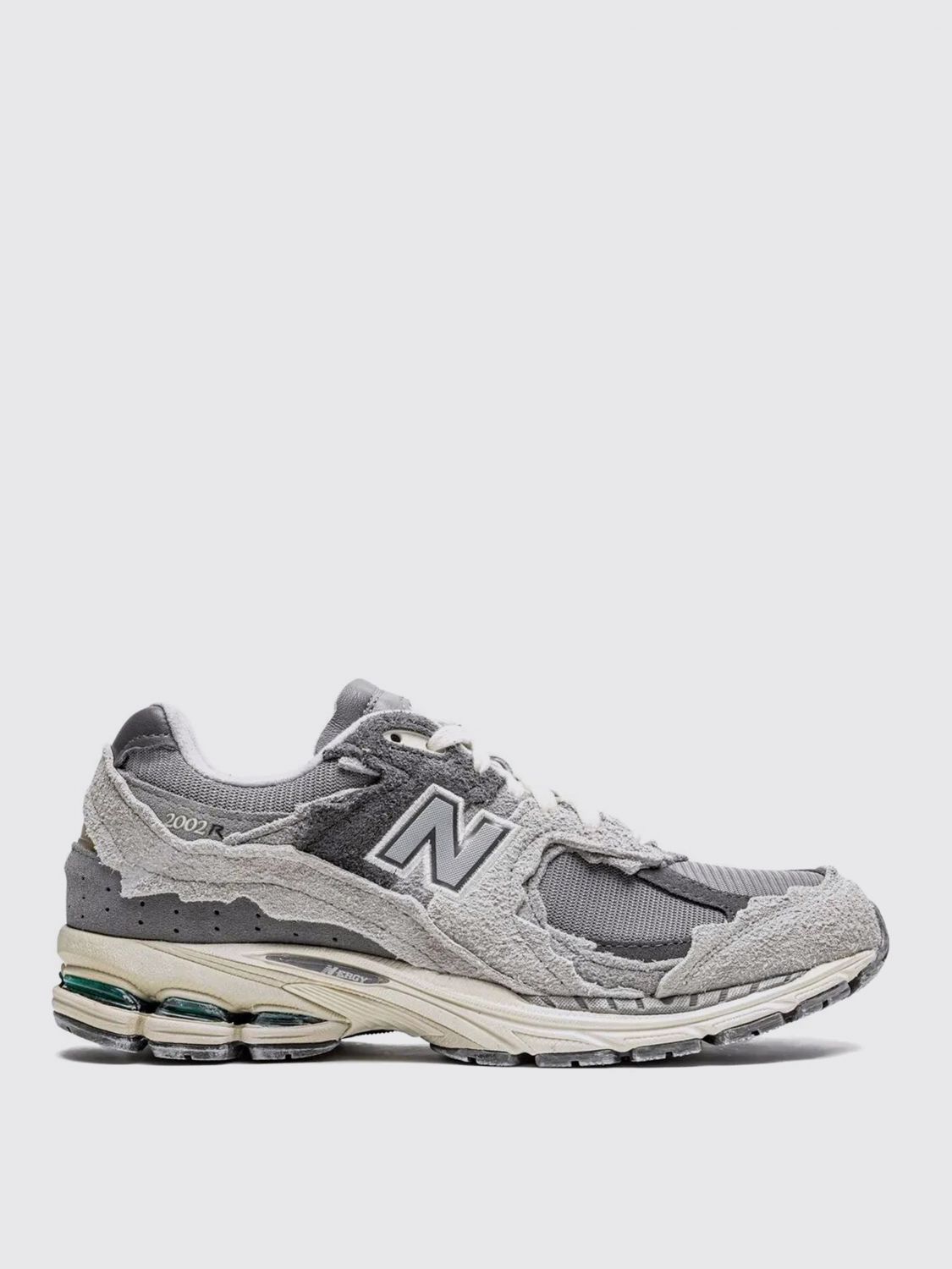 New Balance Textured Panels Rubber Sole Sneakers In Gray