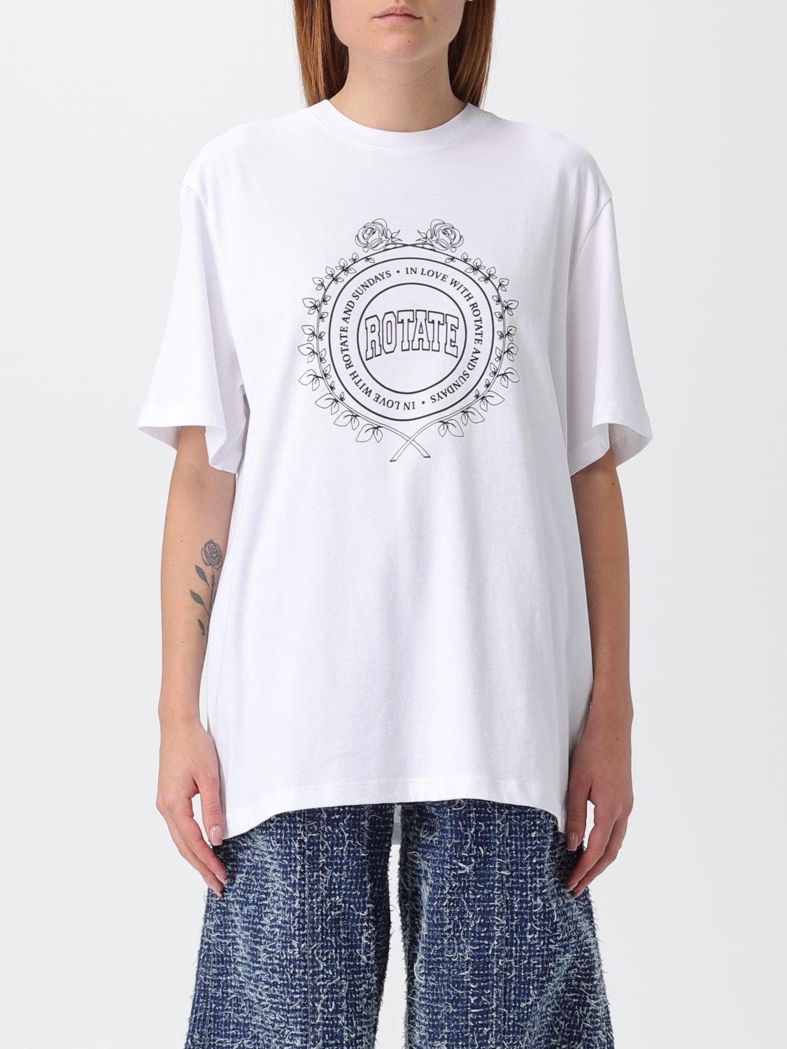 Rotate Birger Christensen Top Rotate Woman Color White In White