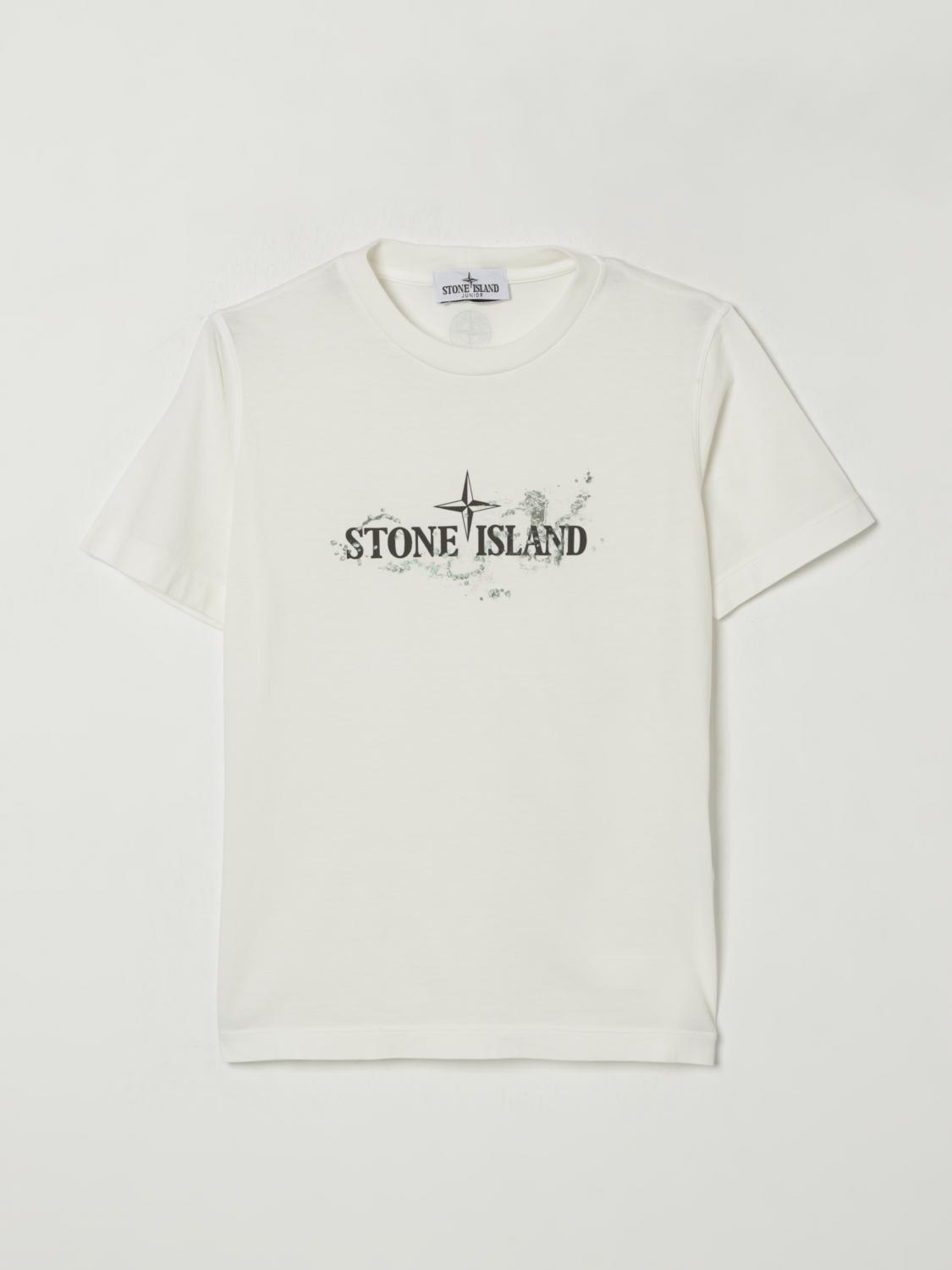 Stone Island Compass Logo-print T-shirt In White