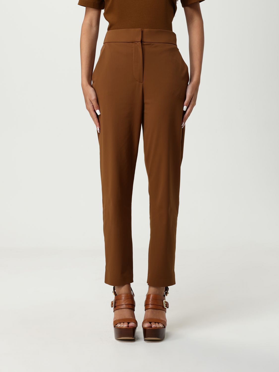 Max Mara Pants Leisure Woman Color Camel In Brown