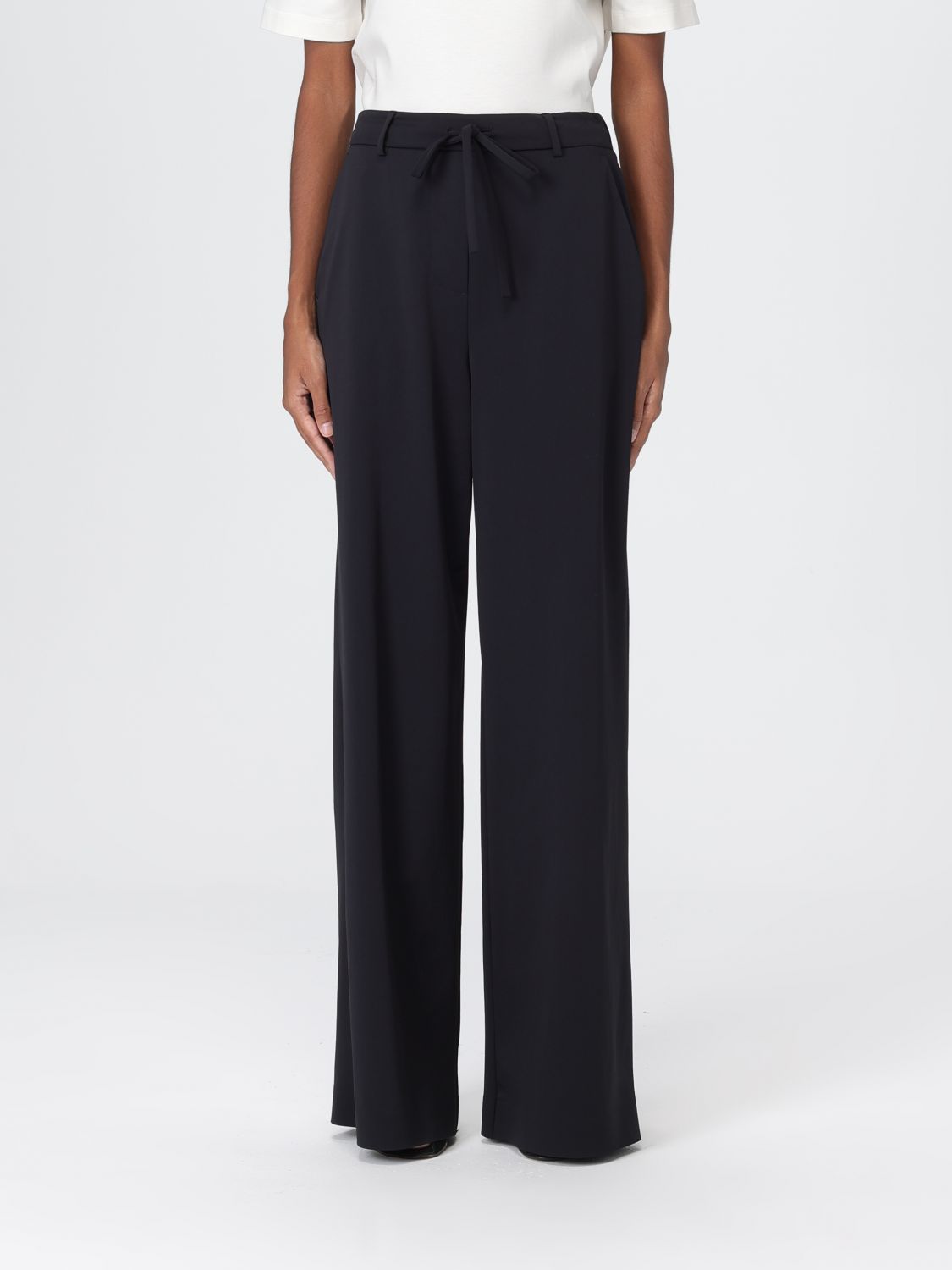 Max Mara Pants Leisure Woman Color Black In Black
