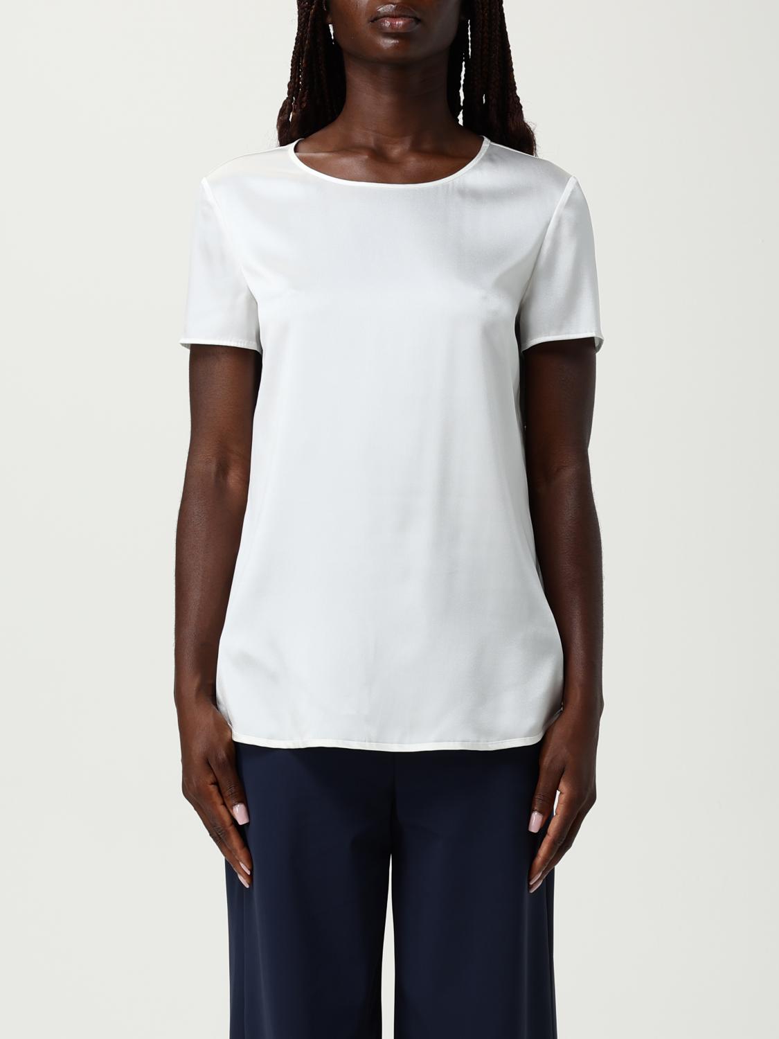 Max Mara Shirt Leisure Woman Color White In Gold