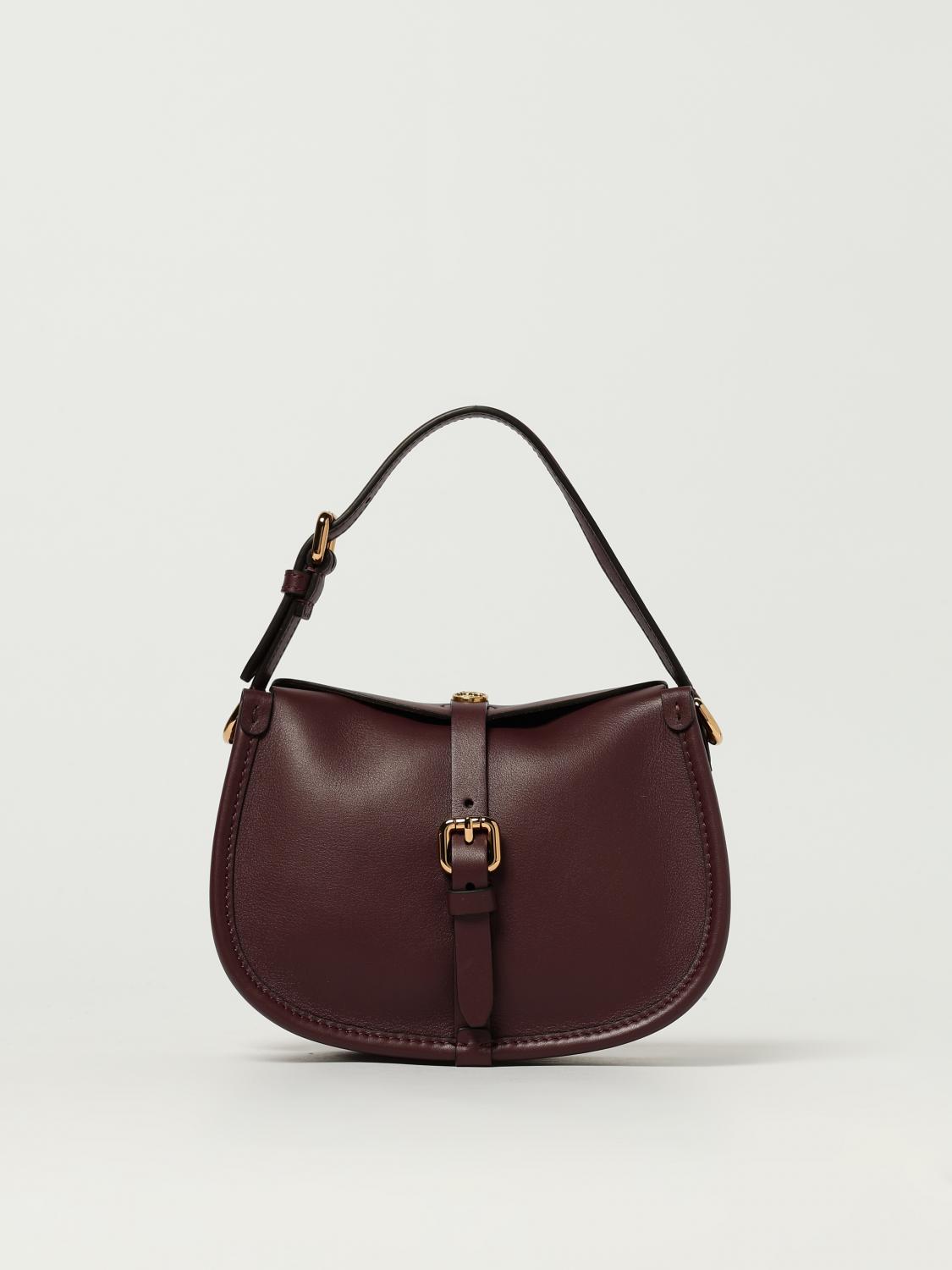 Etro Small Crossbody Bag With Adjustable Strap And Buckle Detail In Burgundy