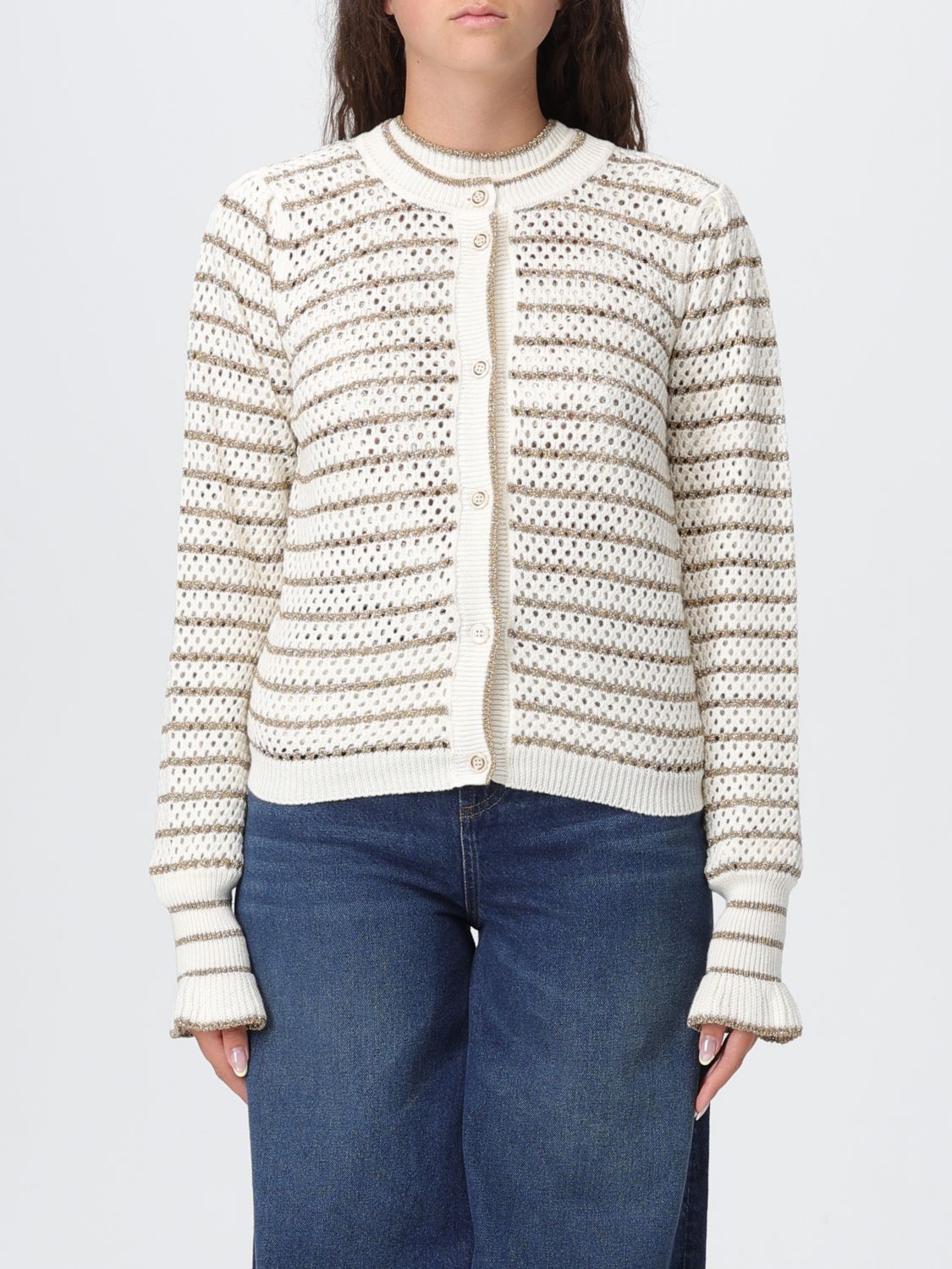 Twinset Cardigan Woman Color White In White