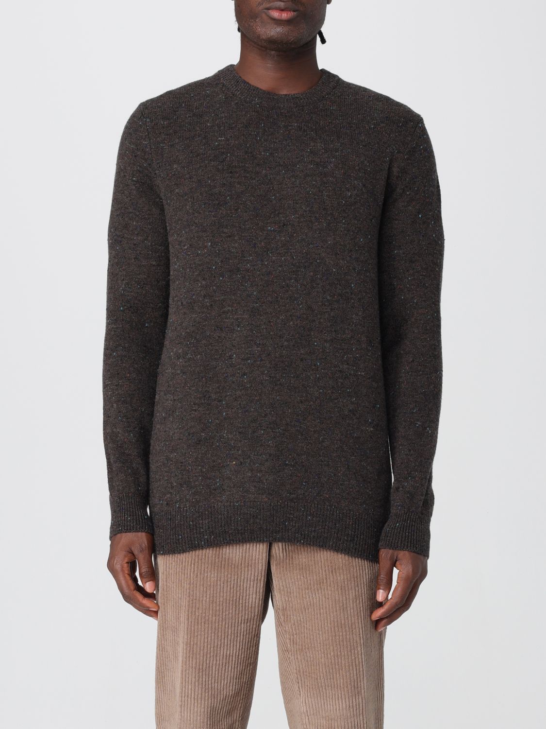 Barbour Sweater Men Color Brown In Black