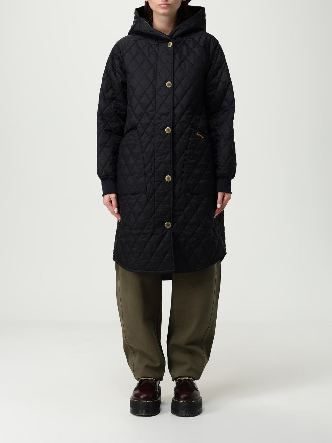 Barbour Quilted Hooded Jacket In Black
