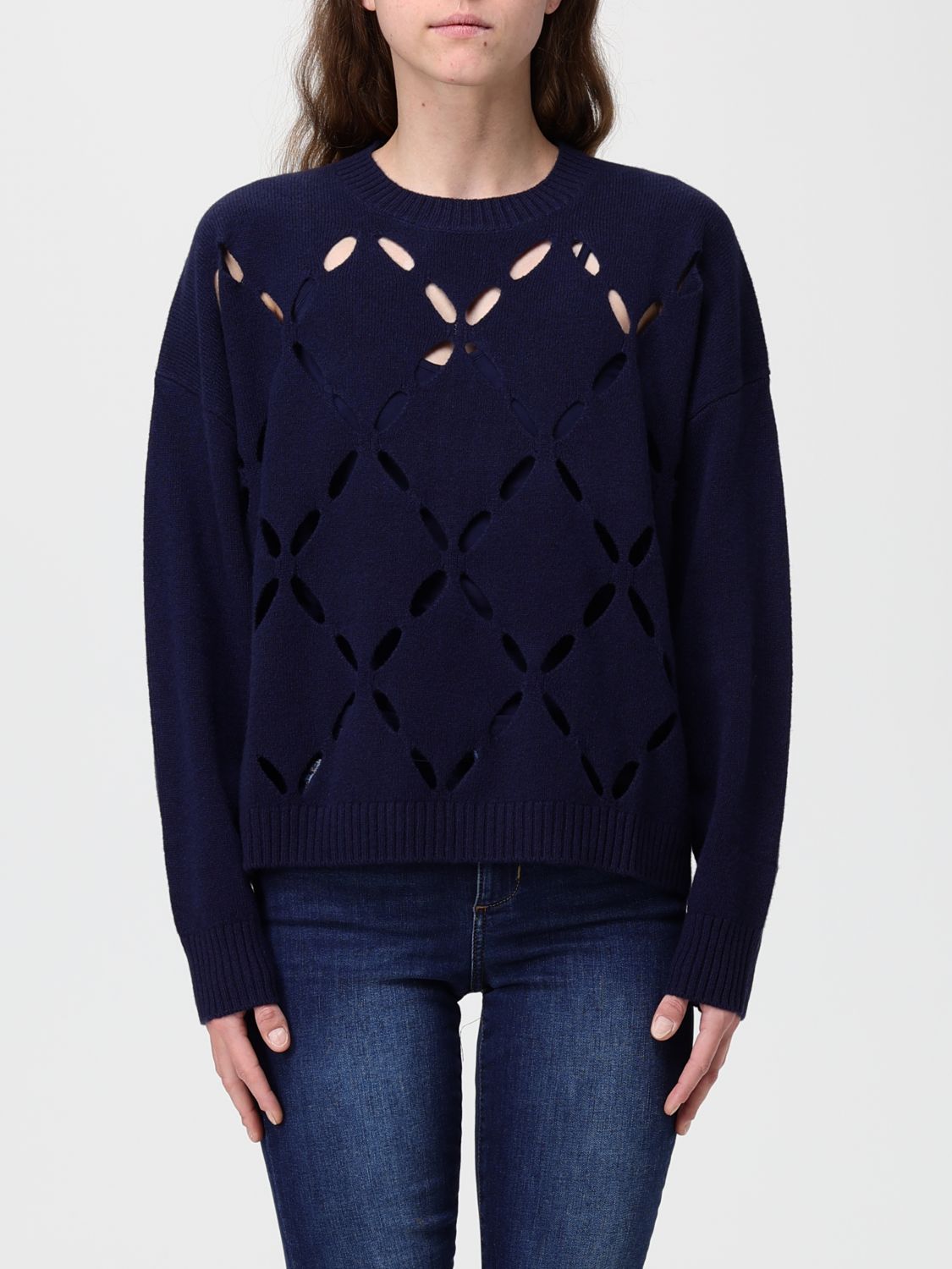 Liu •jo Sweater Liu Jo Woman Color Blue In Blue