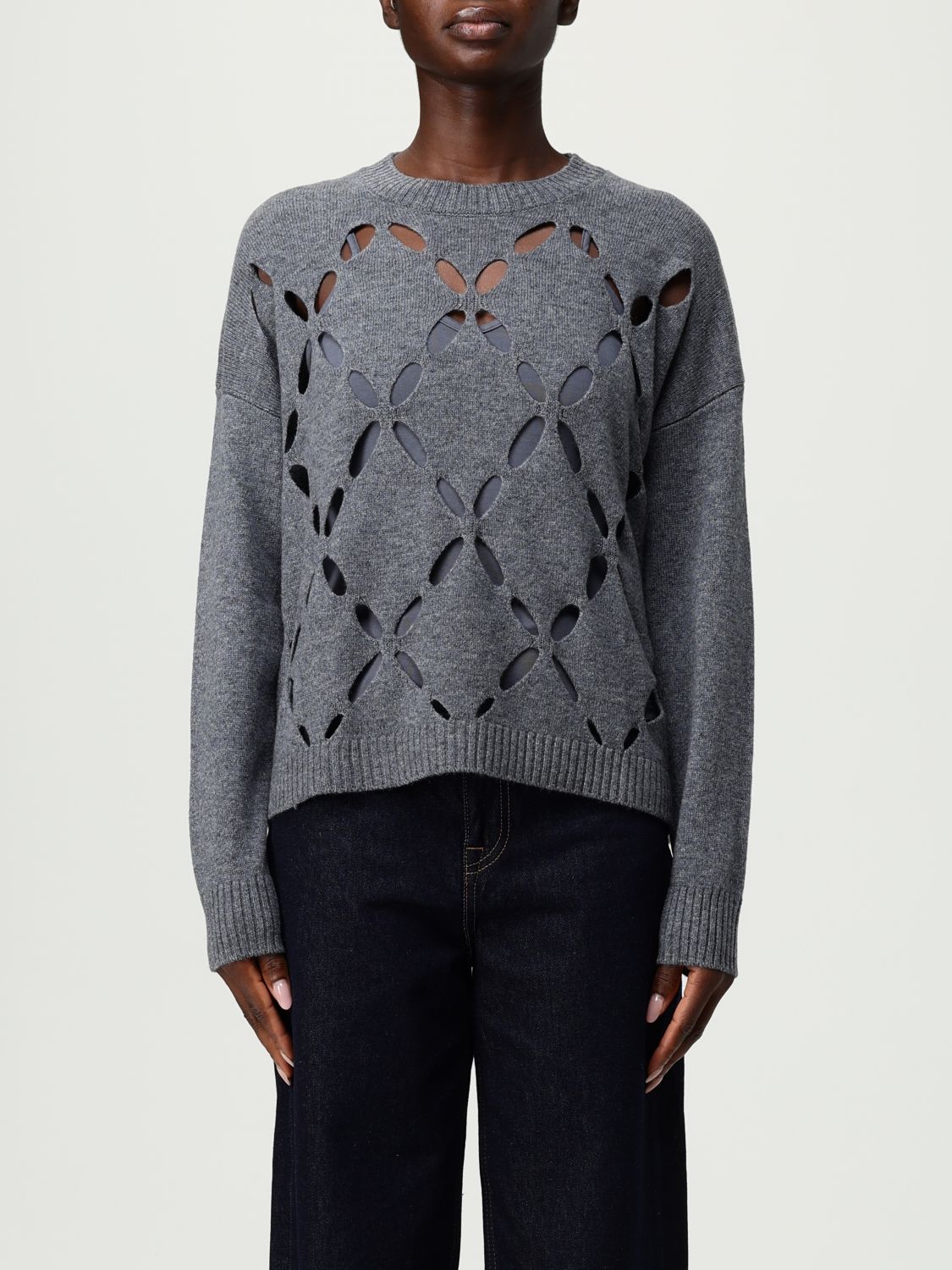 Liu •jo Sweater Liu Jo Woman Color Grey In Gray
