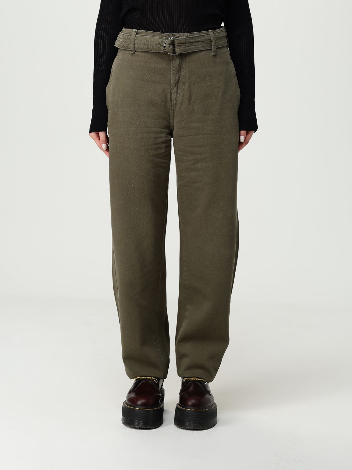 Liu •jo Pants Liu Jo Woman Color Military In Green