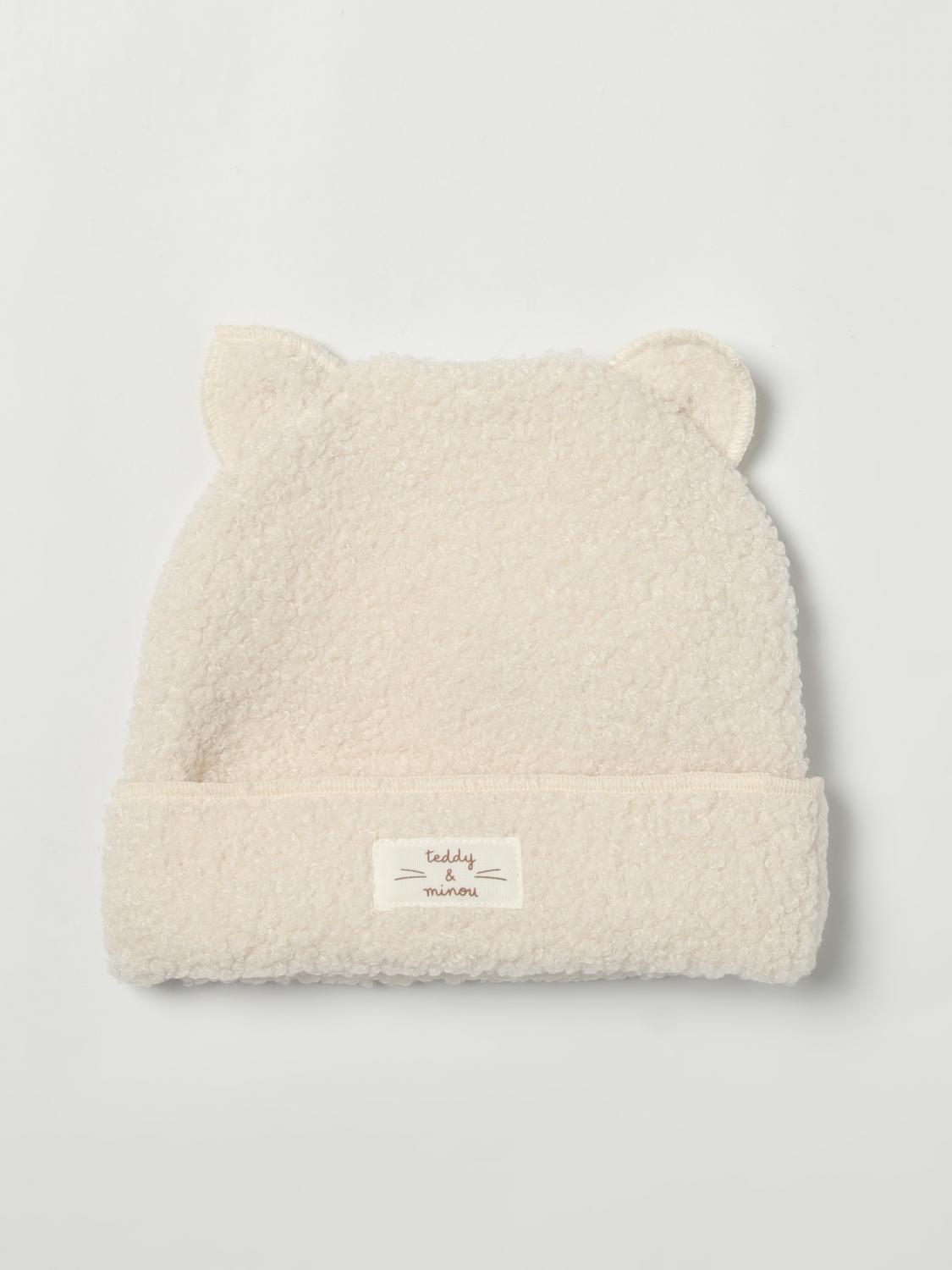 TEDDY & MINOU Hut Kinder Farbe Weiß