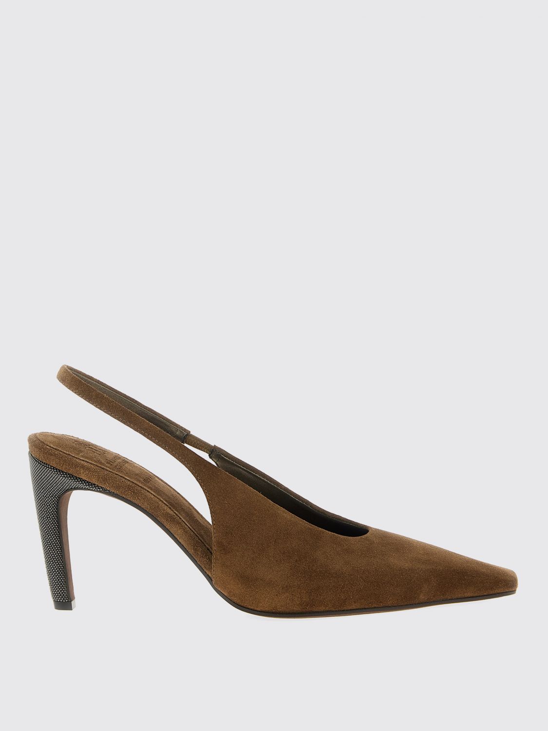 Brunello Cucinelli High Heel Shoes  Woman Color Brown In Brown
