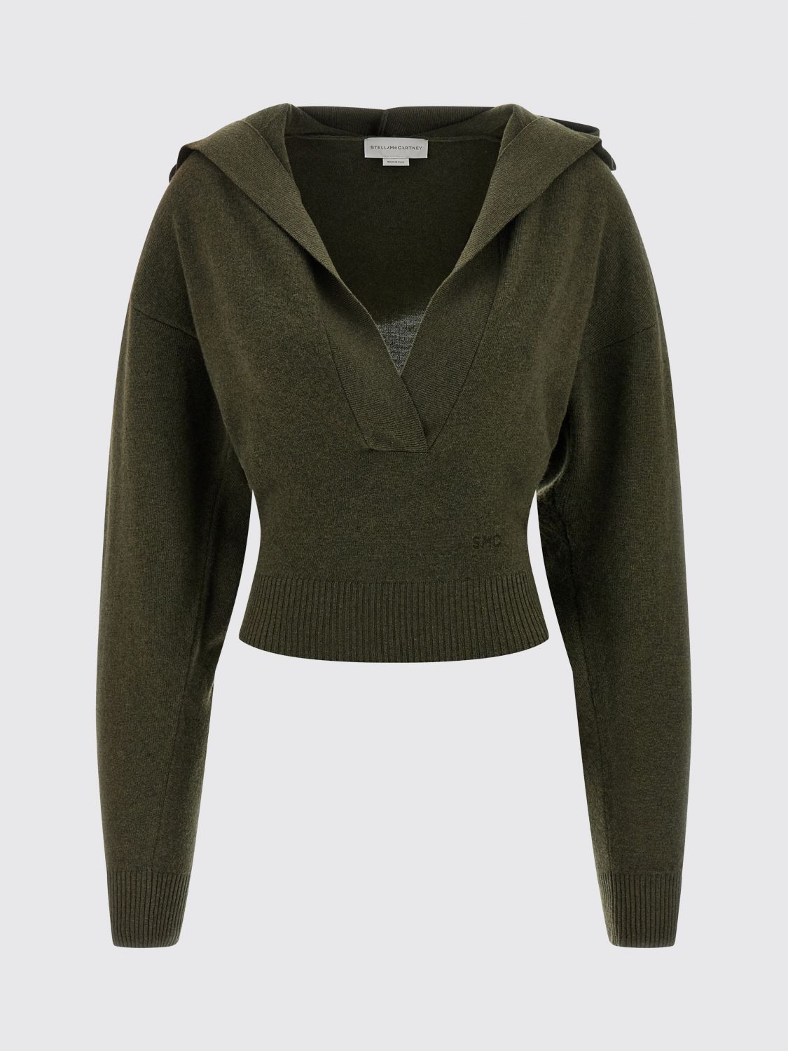 Stella Mccartney Cardigan Woman Color Green In Multi