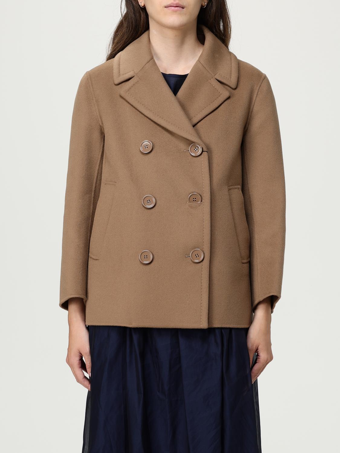 Max Mara Trench Coat Woman Color Brown In Brown