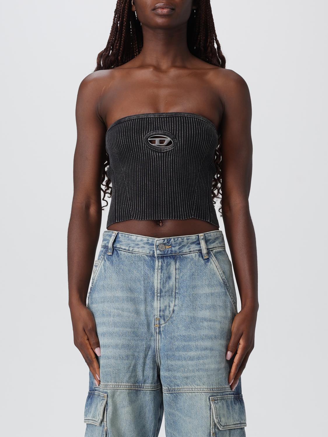 Diesel Women Black M-clarksvillex-c Bandeau Top In Black