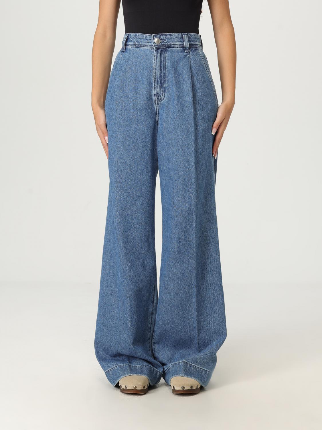7 For All Mankind Jeans  Woman Color Denim In Blue