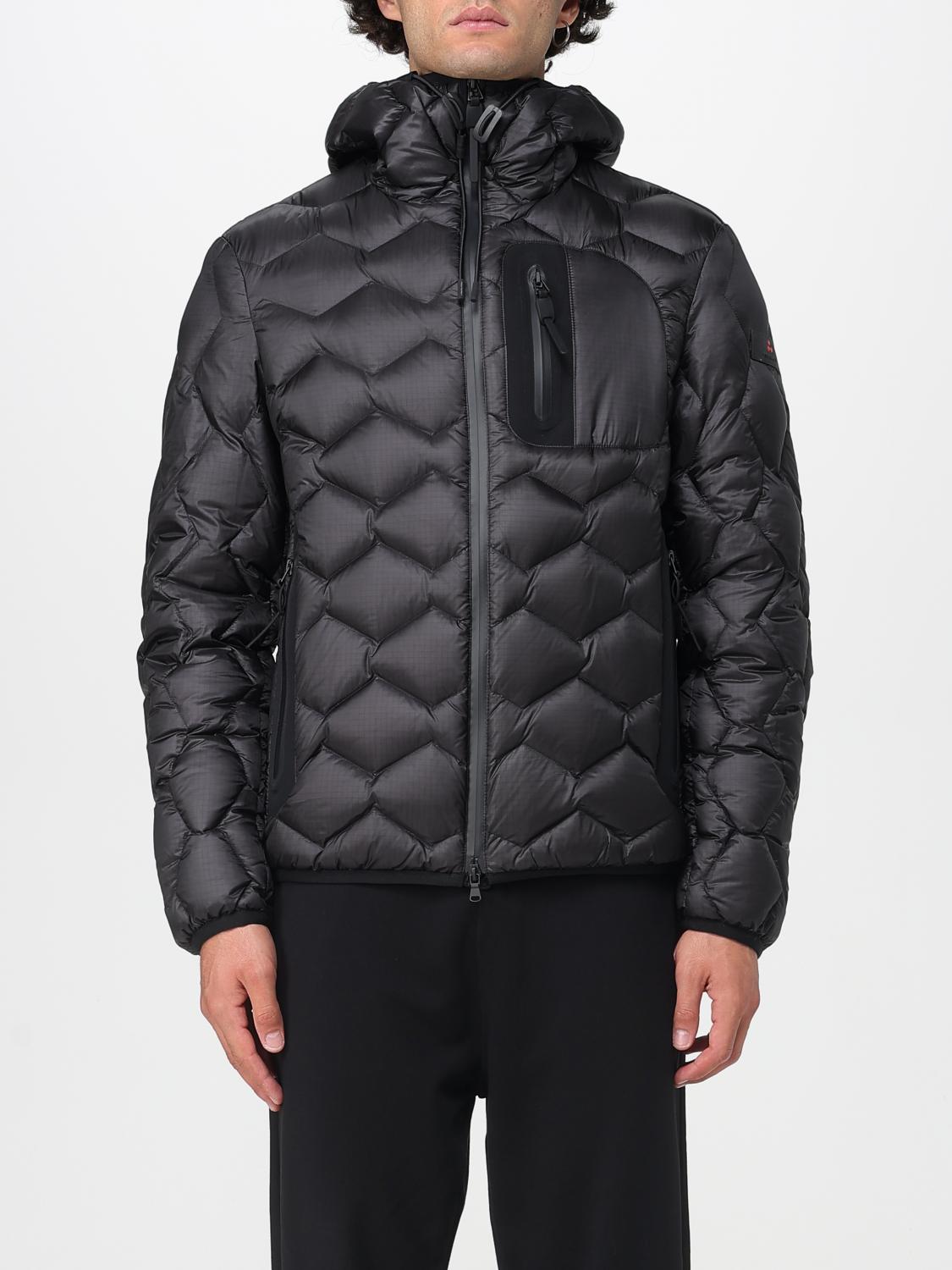 Peuterey Man Puffer Charcoal Size Xl Polyamide, Polyester, Elastane In Black