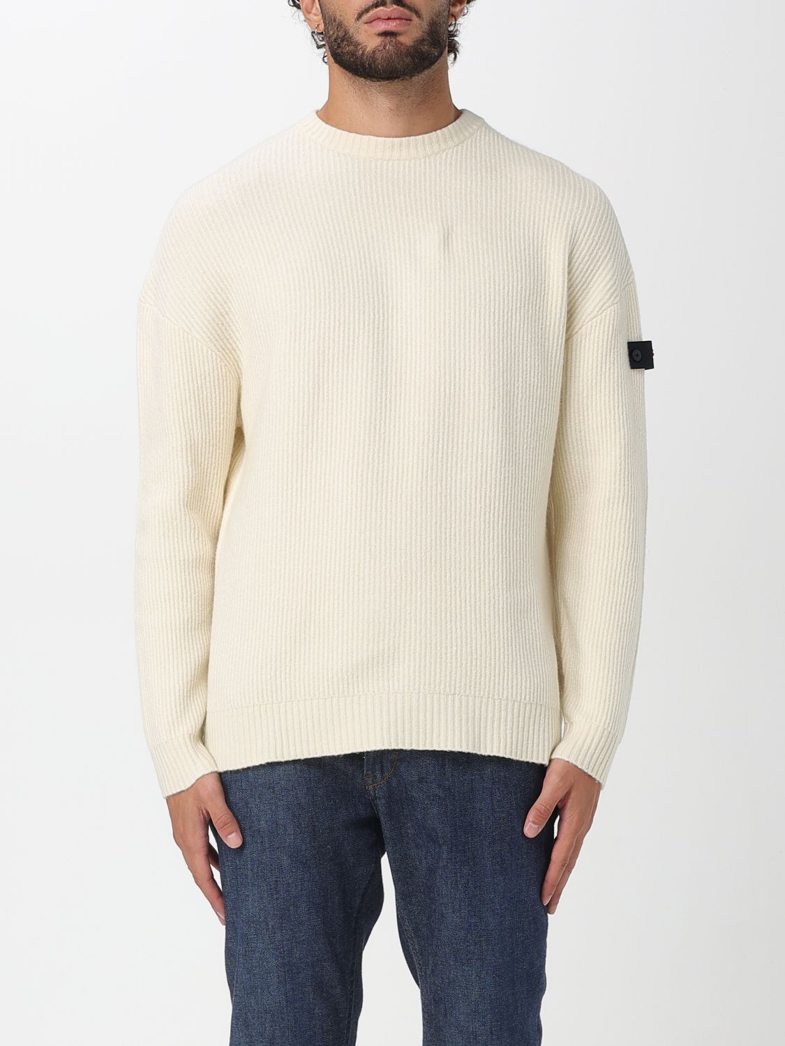 Peuterey Sweater Men Color Dove Grey In White