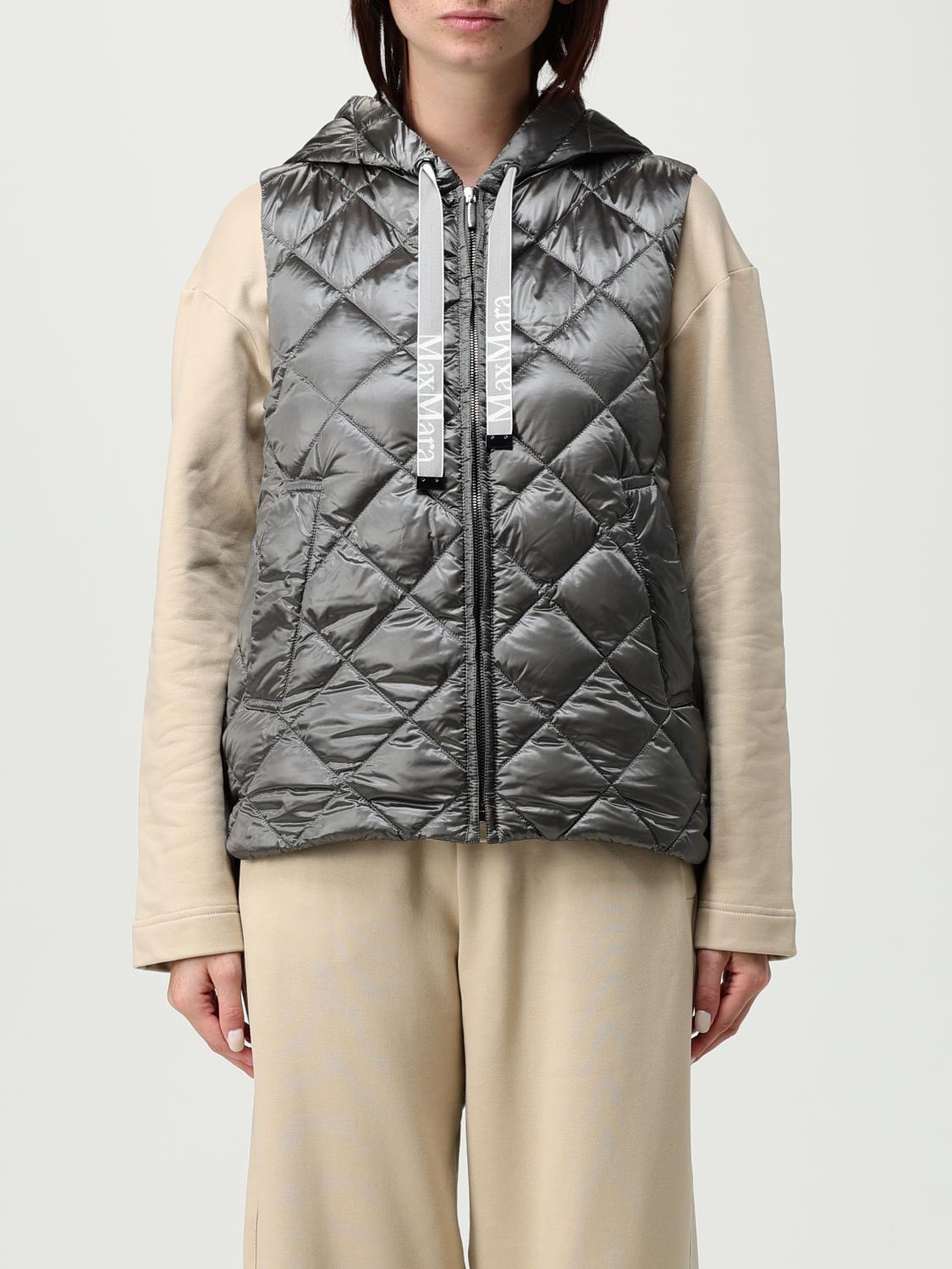 Max Mara The Cube Woman Vest Light Grey Size 12 Polyamide In Gray