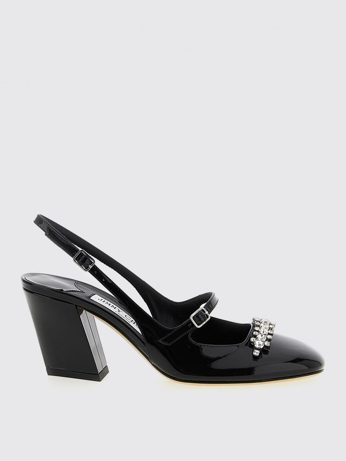 Jimmy Choo Belinda 70 Patent Slingback Pump In Black