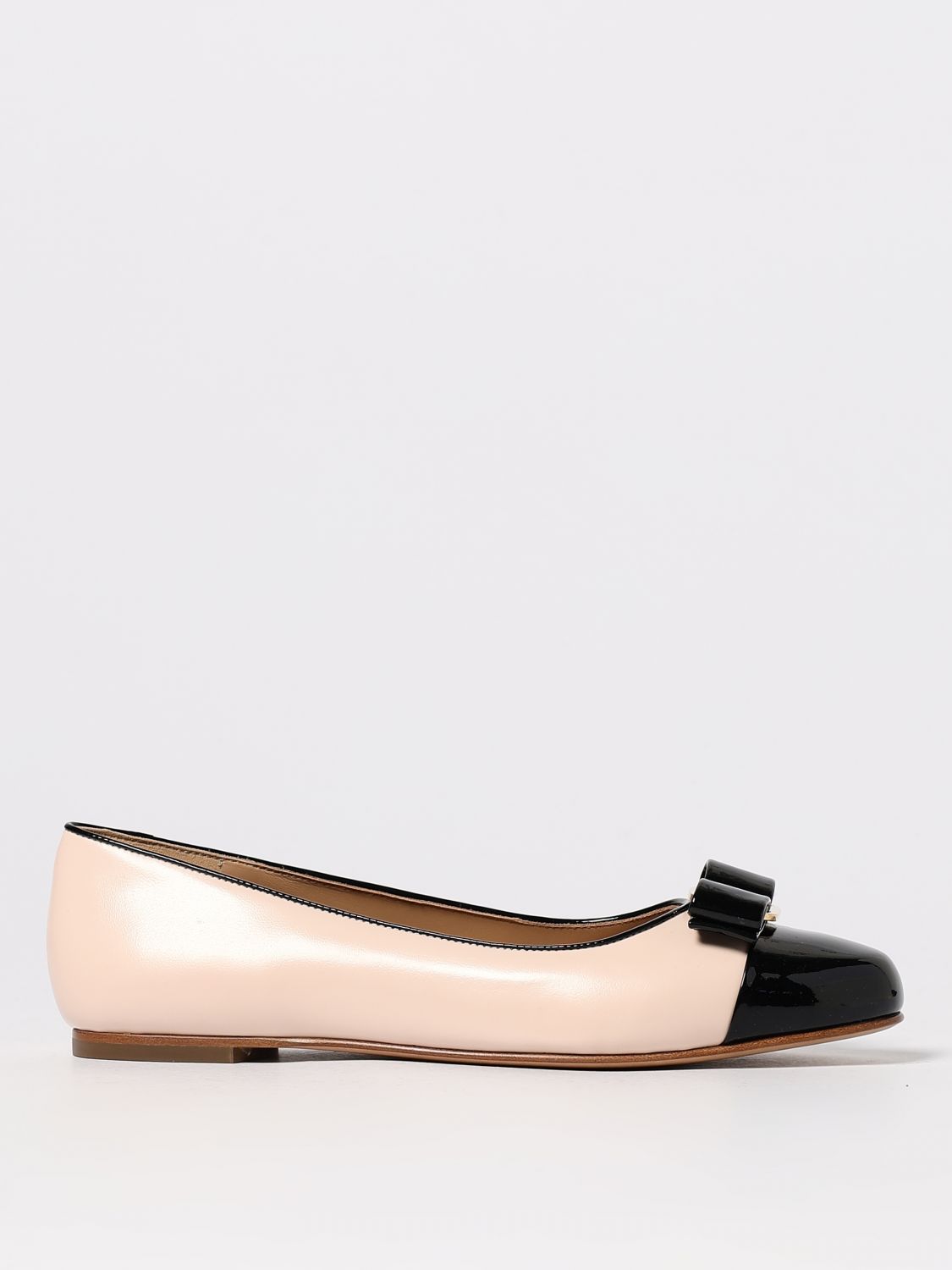 Ferragamo Ballet Flats  Woman Color Black In Brown