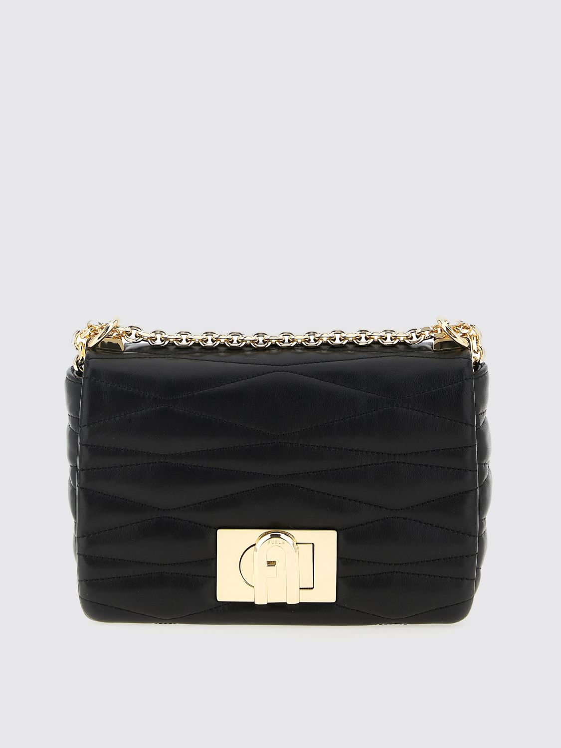 Furla Black 1927 M Shoulder Bag In Black